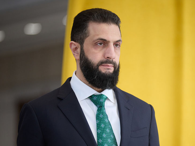 GettyImages-2269359250 05 April 2026, Syria, Damascus: Syrian President Ahmad Al-Sharaa welcomes Ukrainian Presid