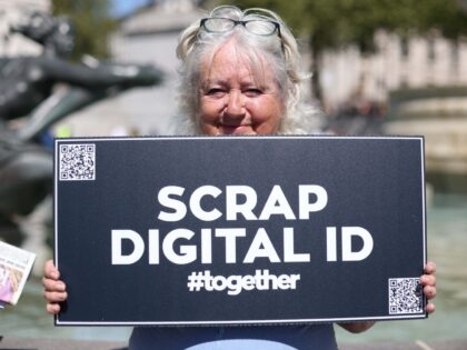 LONDON, UNITED KINGDOM - APRIL 25: Demonstrators gather at Trafalgar Square to protest aga