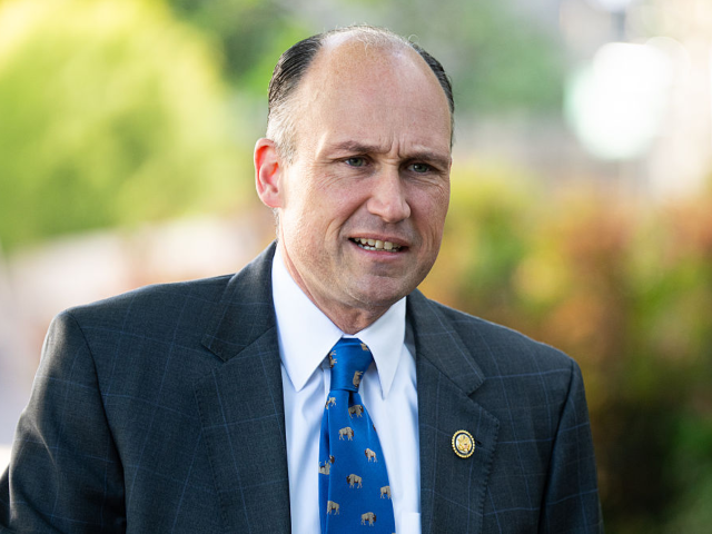 GettyImages-2275481418 UNITED STATES - MAY 13: Rep. Nick Langworthy, R-N.Y., arrives for the House Republican Con