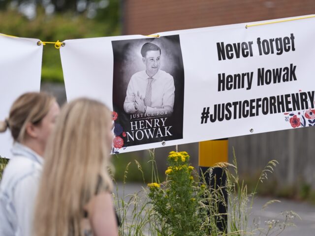 Tributes to murdered student Henry Nowak during a protest outside Portswood Police station