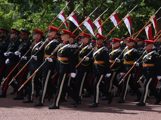 Trooping The Colour 2026 LONDON, ENGLAND - JUNE 13: Atmosphere and members of the armed forces including The Grenad
