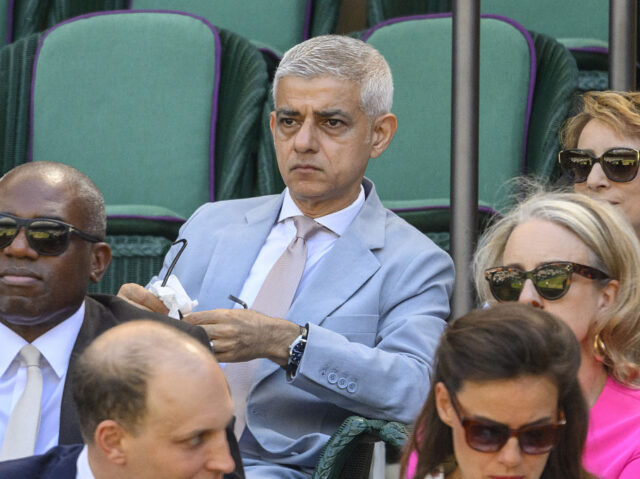 LONDON, UNITED KINGDOM - July 12: London Mayor Sadiq Khan watch the Mens singles finals o