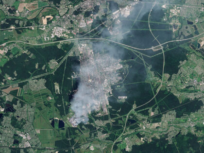 MOSCOW, RUSSIA - 19 JULY 2026: Satellite view of the Wildberries logistics hub in Elektros