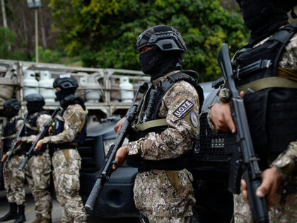 Members of the Special Tactical Operations Unit (UOTE) of the Special Action Forces (FAES)