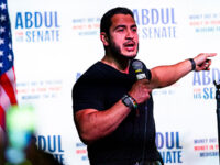 Democratic U.S. Senate candidate Abdul El-Sayed speaks during a campaign event at the Loving Touch on July 25, 2026, in Ferndale, Michigan. El-Sayed is facing U.S. Rep. Haley Stevens (D-MI) in a closely contested Democratic primary race for Senate which will be held on August 4th. (Photo by Emily Elconin/Getty Images)