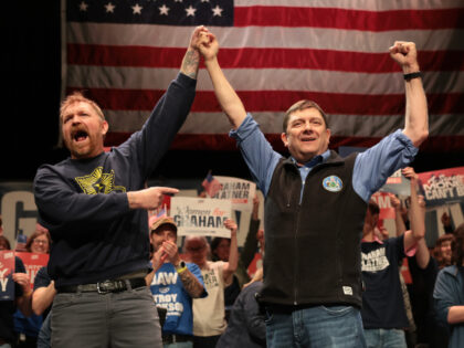 Democratic U.S. Senate candidate Graham Platner and Troy Jackson (D), who is running for G