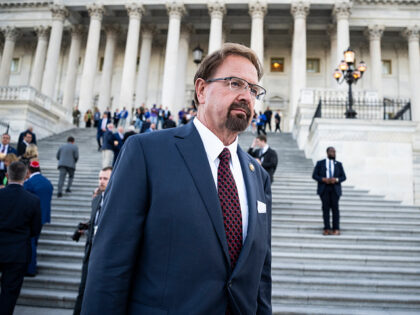 WASHINGTON, DC - MAY 12: U.S. Rep. Chuck Edwards (R-NC) departs after a candlelight vigil