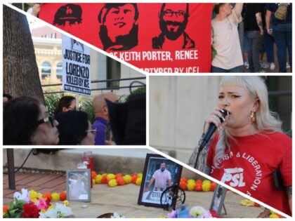 San Antonio Activists Groups Protest Fatal ICE Shooting in Houston (Randy Clark/Breitbart