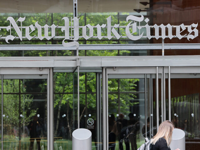 The New York Times building is seen on May 06, 2026 in New York City. The New York Times r