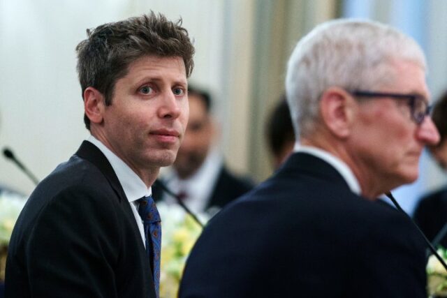 Sam Altman and Tim Apple