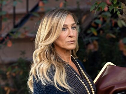 NEW YORK, NY - OCTOBER 28: Sarah Jessica Parker is seen on the set of 'And Just Like That'