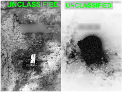 Screenshot of Iran military target before and after U.S. strike
