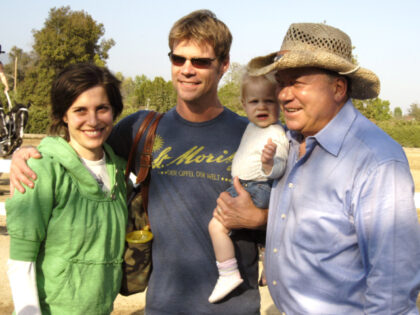 Melanie Shatner, Joel Gretsch, daughter Willow and William Shatner (Photo by Barry King/Wi