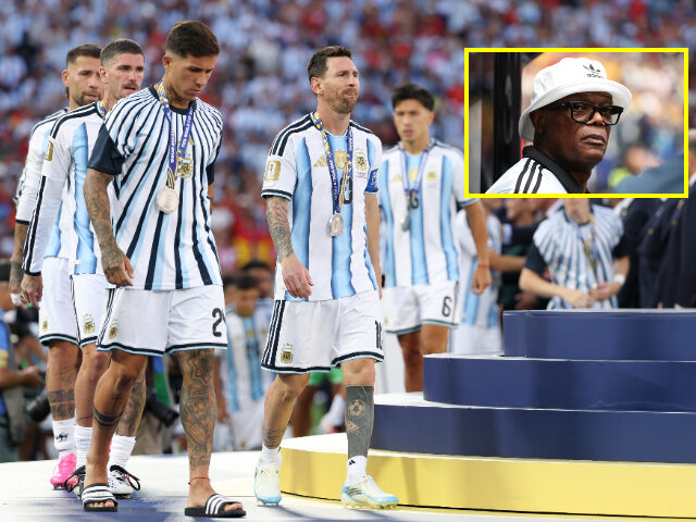 EAST RUTHERFORD, NEW JERSEY - JULY 19: Lionel Messi #10, Enzo Fernandez #24 and players of