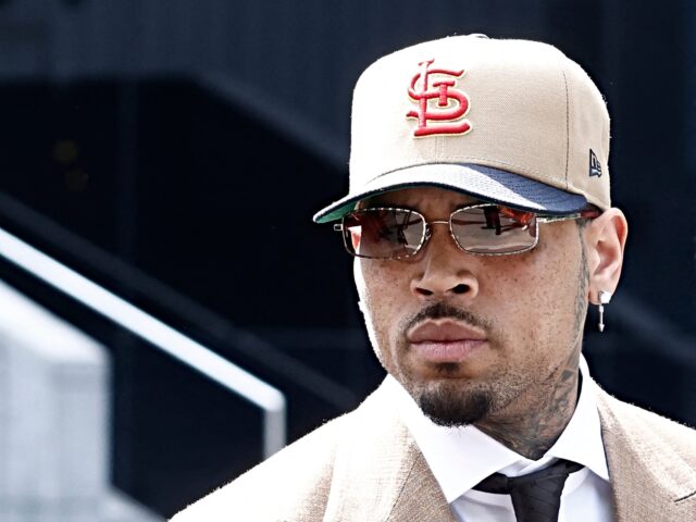 US singer Chris Brown arrives at Southwark Crown Court in London on July 24, 2026. (Photo