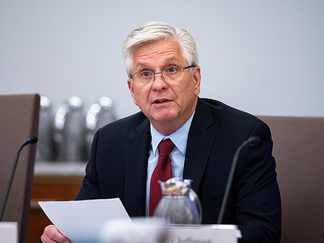 Federal Reserve Governor Christopher Waller speaks during the Federal Reserve open meeting