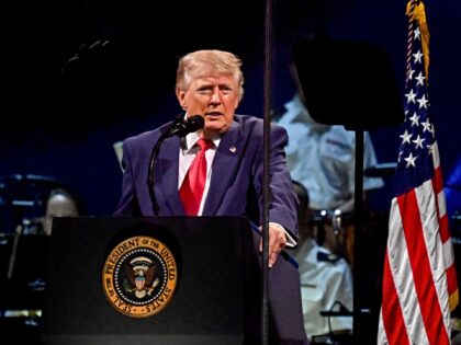 US President Donald Trump during the "Salute to America" event on the National Mall in Was