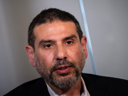 Dr. Adam Hamawy speaks during an AFP interview after meetings at the White House and on Ca