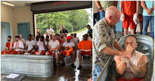 PHOTOS — Georgia Sheriff: 28 Inmates Make ‘Life-Changing Decisions' to Follow God in Baptism