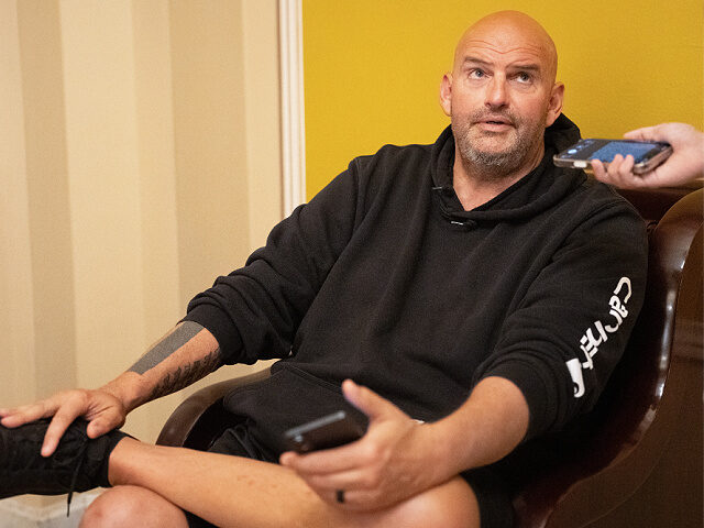 july22-2026-Sen-John-Fetterman-Democrat-Pennsylvania-getty Senator John Fetterman, a Democrat from Pennsylvania, speaks to members of the media at th