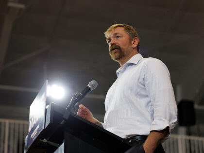 BLUE HILL, MAINE - JUNE 9: Democratic U.S. Senate candidate Graham Platner speaks at his P