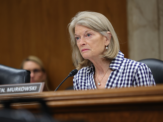WASHINGTON, DC - MAY 13: U.S. Sen. Lisa Murkowski (R-AK) questions Environmental Protectio