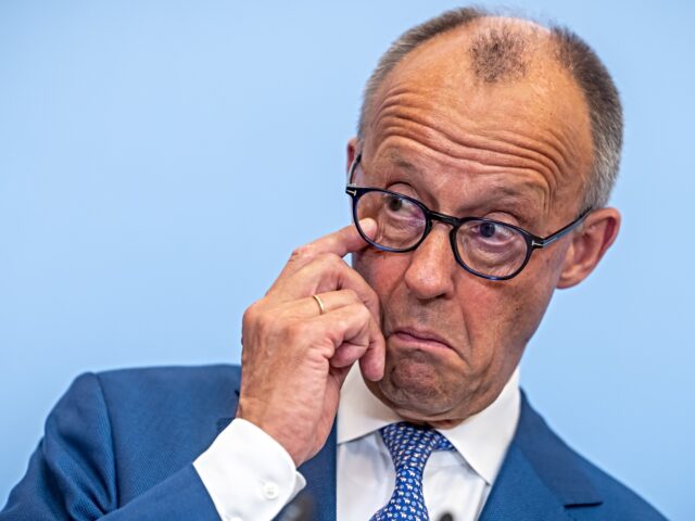 merz german economy 01 July 2026, Berlin: Chancellor Friedrich Merz (CDU) is attending a press conference at t