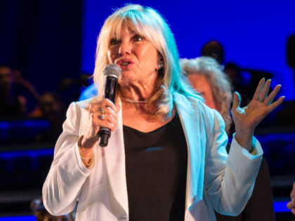 LONDON, ENGLAND - JULY 20: Nancy Sinatra attends the curtain call at the press night of &q