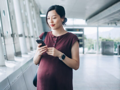 pregnant Asian woman