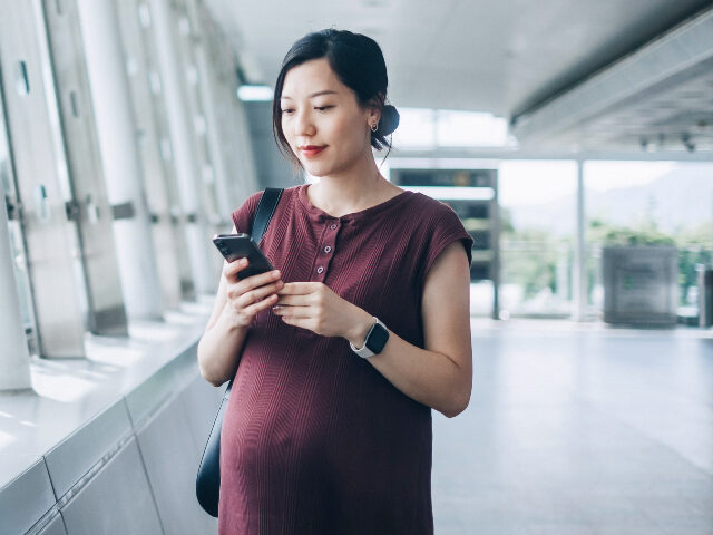 pregnant Asian woman