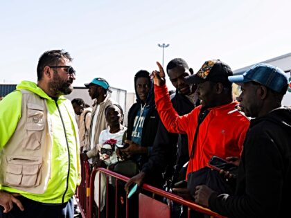 ALMERIA ANDALUSIA, SPAIN - APRIL 27: Images of the start of the attention to immigrants in