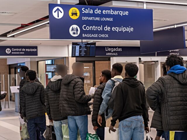 spain migrants arrive PAIN - FEBRUARY 19: Sudanese youths leaving the Temporary Immigrant Centre (CETI) in Ceuta