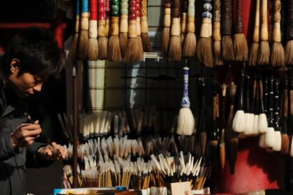 Chinese manuscripts can include thousands of characters created by skilled artists using s