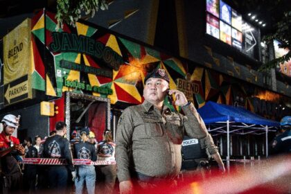 A fire in a bar in the Thai capital Bangkok killed at least 27 people late Sunday night, P