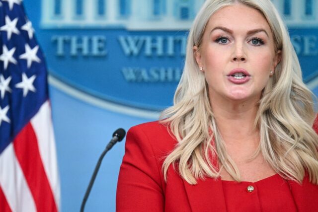 White House Press Secretary Karoline Leavitt said the Trump administration was not plannin