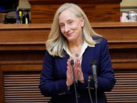 Title: Spanberger State of Commonwealth Image ID: 26019772483883 Article: Virginia Gov. Abigail Spanberger delivers here State of the Commonwealth address before a joint session of the Virignia General Assembly at the Capitol Monday Jan. 19, 2026, in Richmond, Va. (AP Photo/Steve Helber)