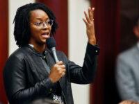 State Rep. Angie Nixon, D-Jacksonville asks a question on the SB 2-A Property Insurance bill, Dec. 14, 2022, in the House of Representatives in Tallahassee, Fla. (AP Photo/Phil Sears, File)