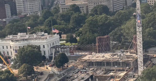 breitbart.com - Mariane Angela - Trump Shares Aerial Photo of White House East Wing Construction