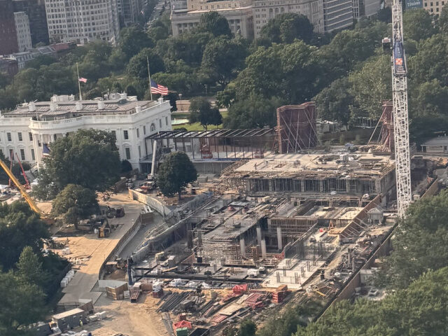 Ariel Photo of WH East Wing Construction