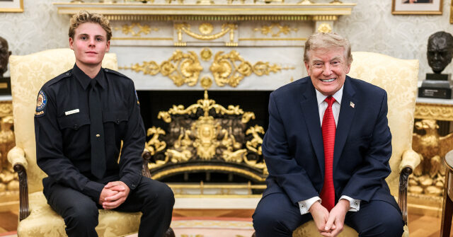 Donald Trump Hosts Lifeguard and Rescued Child at the White House