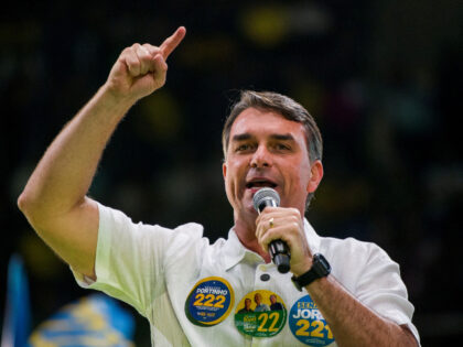 Brazilian Senator Flavio Bolsonaro, presidential candidate of Brazil's Liberal Party,