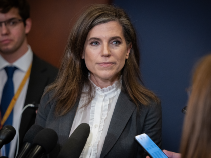 WASHINGTON, DC - MARCH 3: Congresswoman Nancy Mace (R-SC) speaks to reporters following a