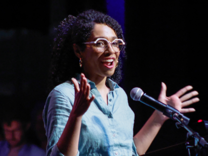 Democratic congressional candidate Darializa Avila Chevalier speaks during the "Our Team,
