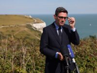 Britain's Prime Minister Andy Burnham speaks to members of the media during a visit to HM Coastguard Maritime Rescue Coordination Centre, in Dover, southern England, on August 2, 2026. Britain's government said on July 30 that 752 migrants were detected arriving in small boats across the Channel the previous day, a daily record for this year. (Photo by Jack Taylor / POOL / AFP via Getty Images)
