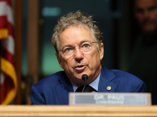 GettyImages-2289323784 WASHINGTON, DC - AUGUST 06: Chairman Sen. Rand Paul (R-KY) speaks during a business meetin