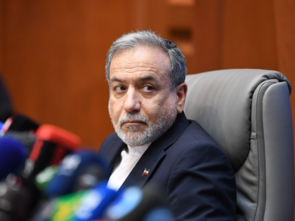 Iran's Foreign Minister Seyed Abbas Araghchi attends a ceremony where Iran's Foreign Minis