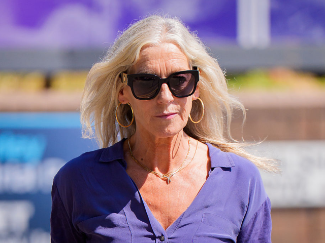 Sally-Anne Bowen arrives back at Harrow Crown Court, London, after the lunch break, where