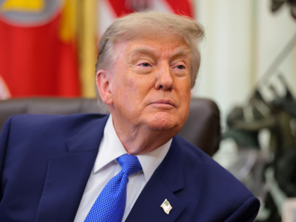 WASHINGTON, DC - AUGUST 10: U.S. President Donald Trump takes a question from reporters af