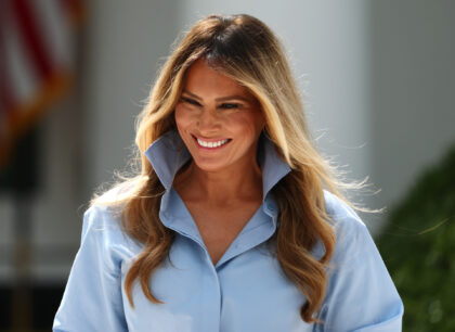 WASHINGTON, DC - AUGUST 20: First lady Melania Trump attends an event announcing the expan