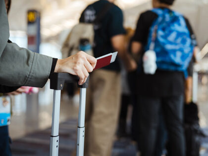 airport line luggage passport visa